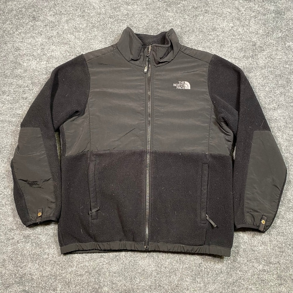 The North Face Girls XL 18 Denali Polartec Fleece Jacket Black Full Zip AQGG